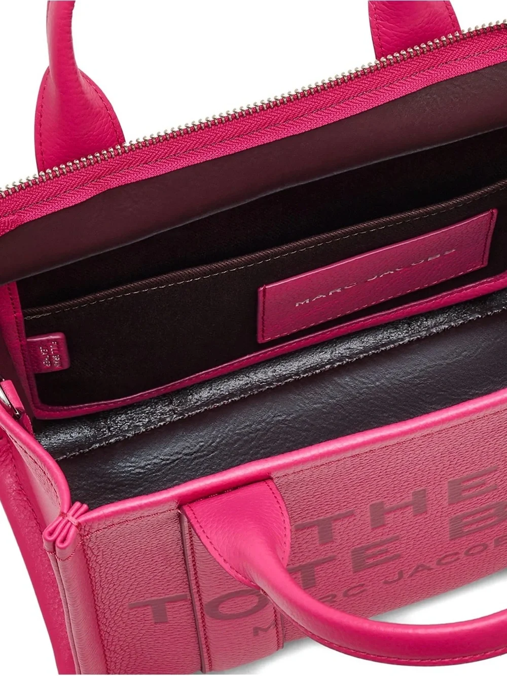 NWT Marc Jacobs The Leather Small Tote Bag - Raspberry Pink
